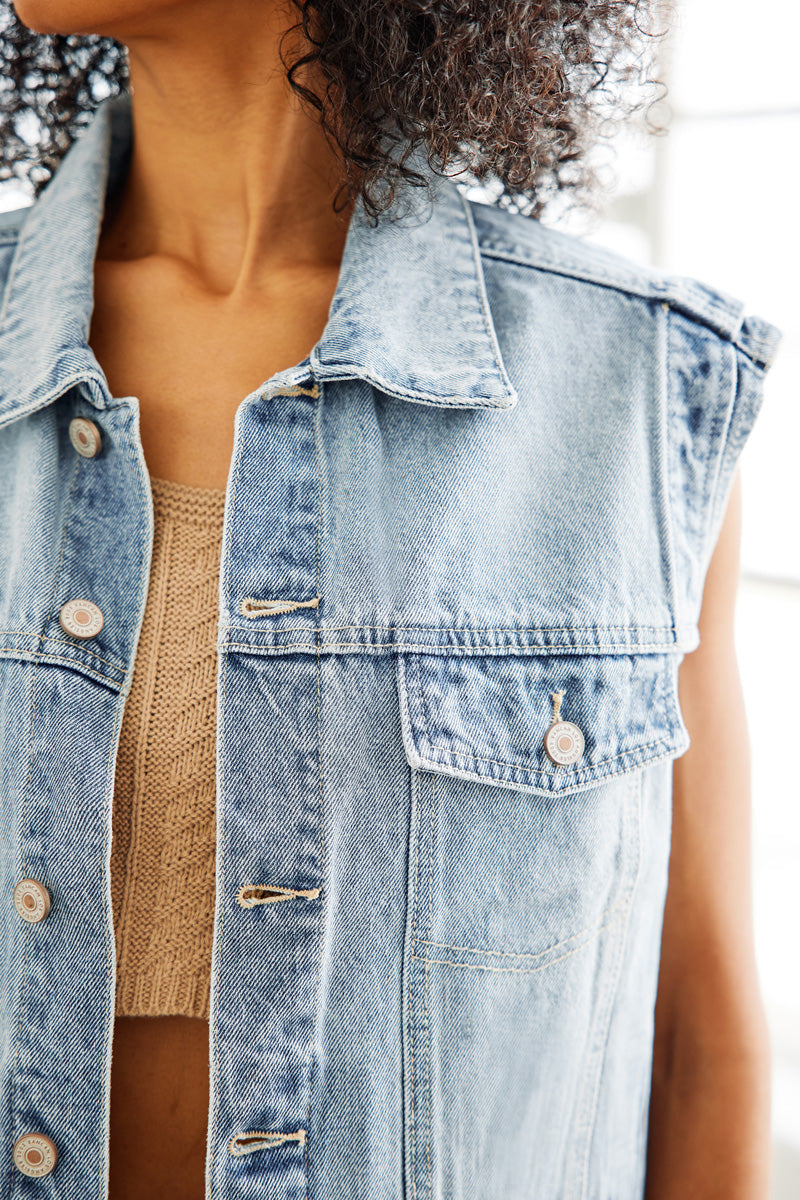Joey Oversized 80's Vest