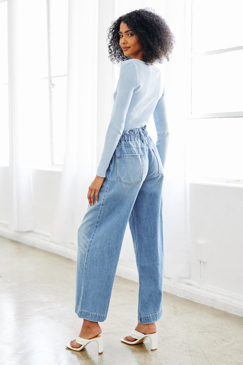 Brayan Ultra High Rise Wide Leg Jeans