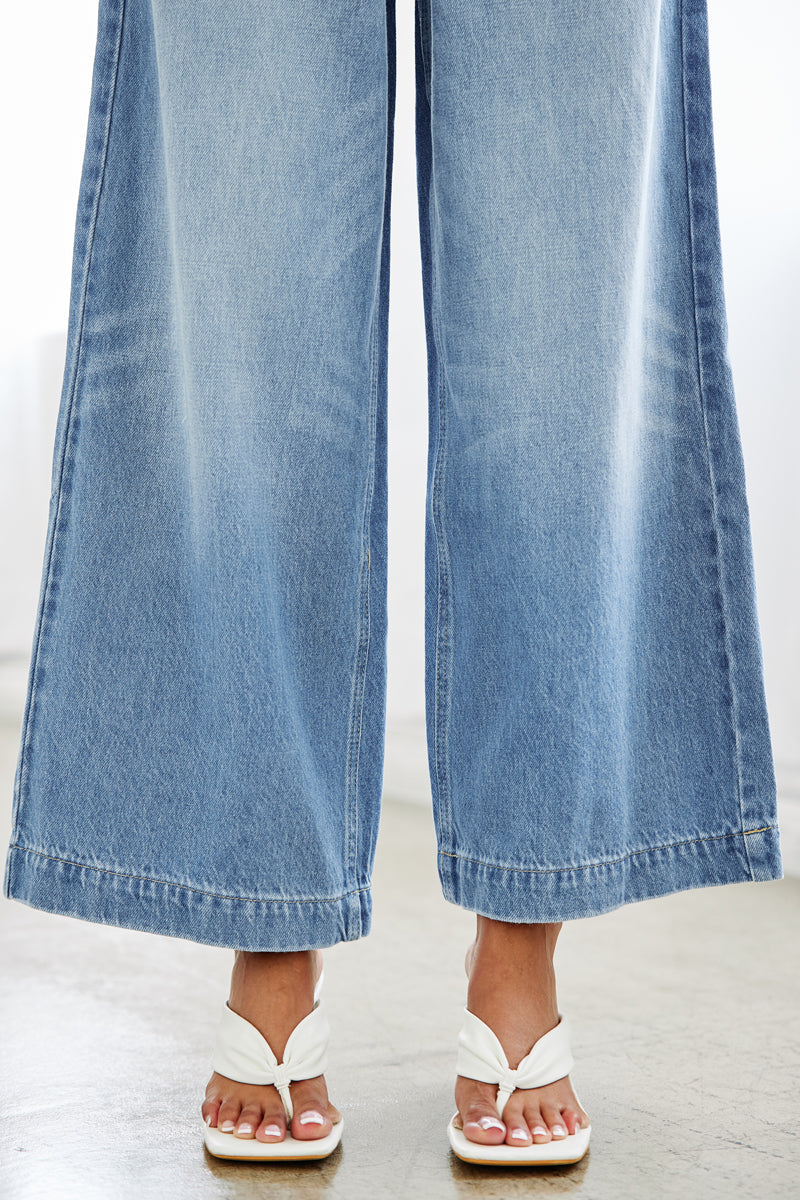 Brayan Ultra High Rise Wide Leg Jeans