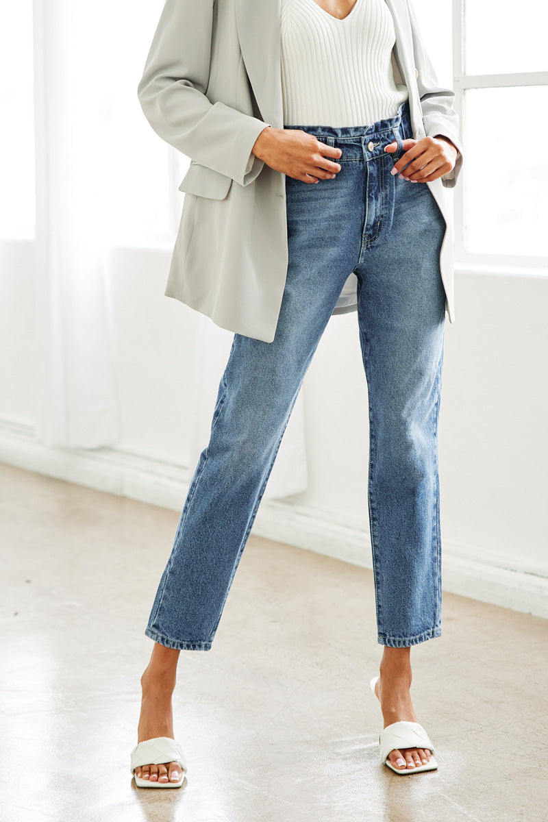 Enya Paperbag Mom Jeans