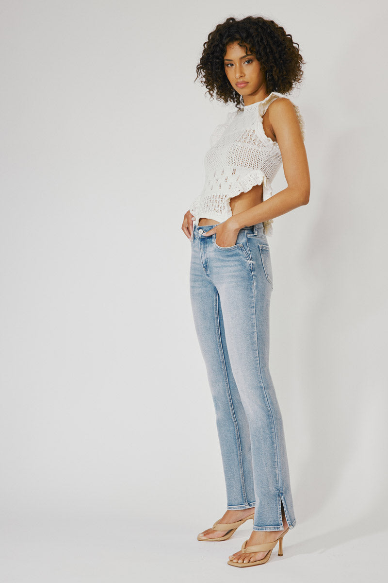 Nadia Mid Rise Y2K Bootcut Jeans