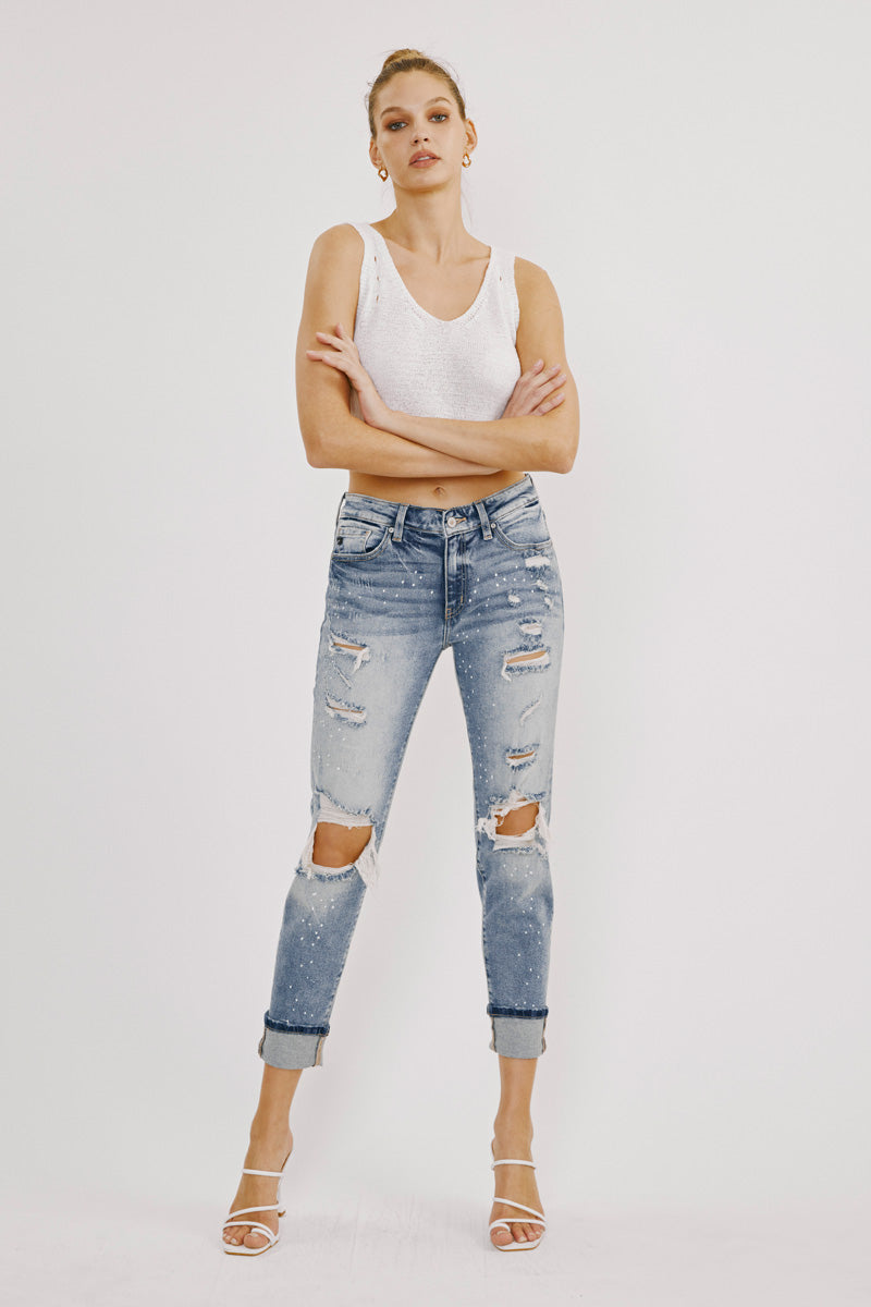 Shelly High Rise Boyfriend Jeans