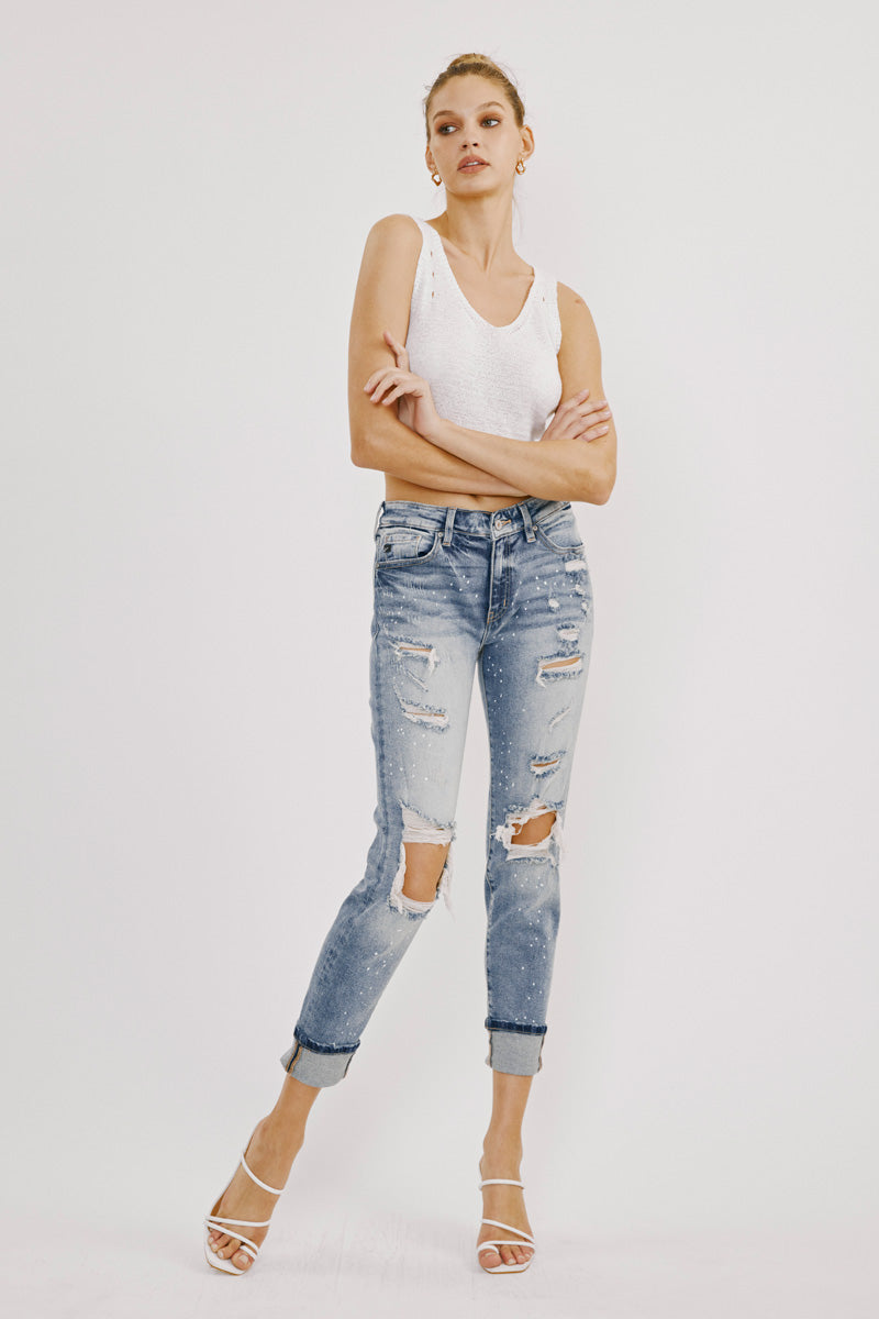 Shelly High Rise Boyfriend Jeans