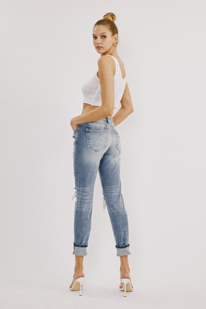 Shelly High Rise Boyfriend Jeans