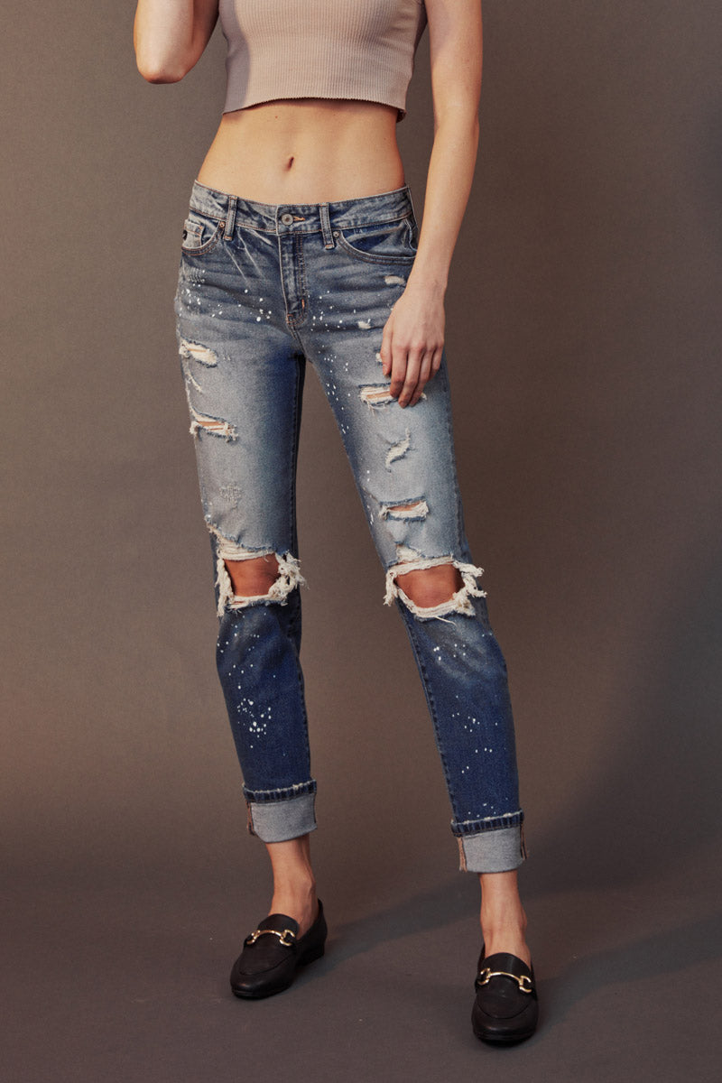 Shelly High Rise Boyfriend Jeans