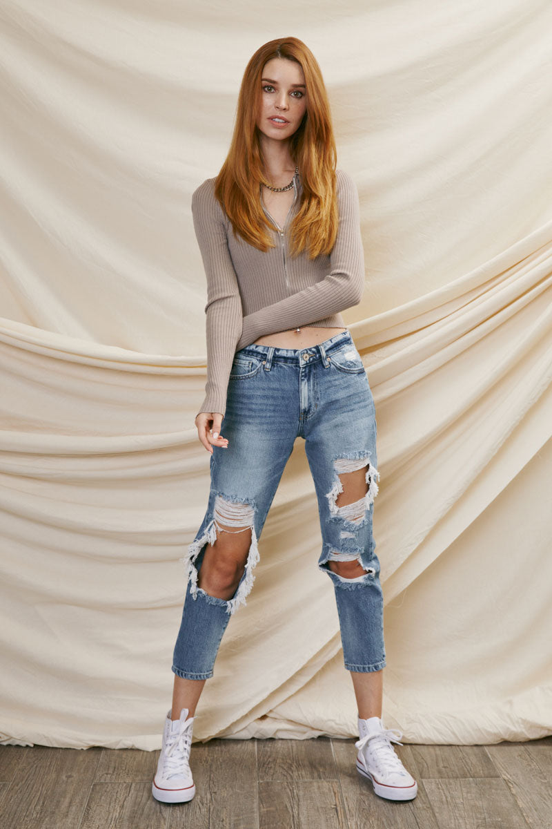 Bonnie High Rise Boyfriend Jeans