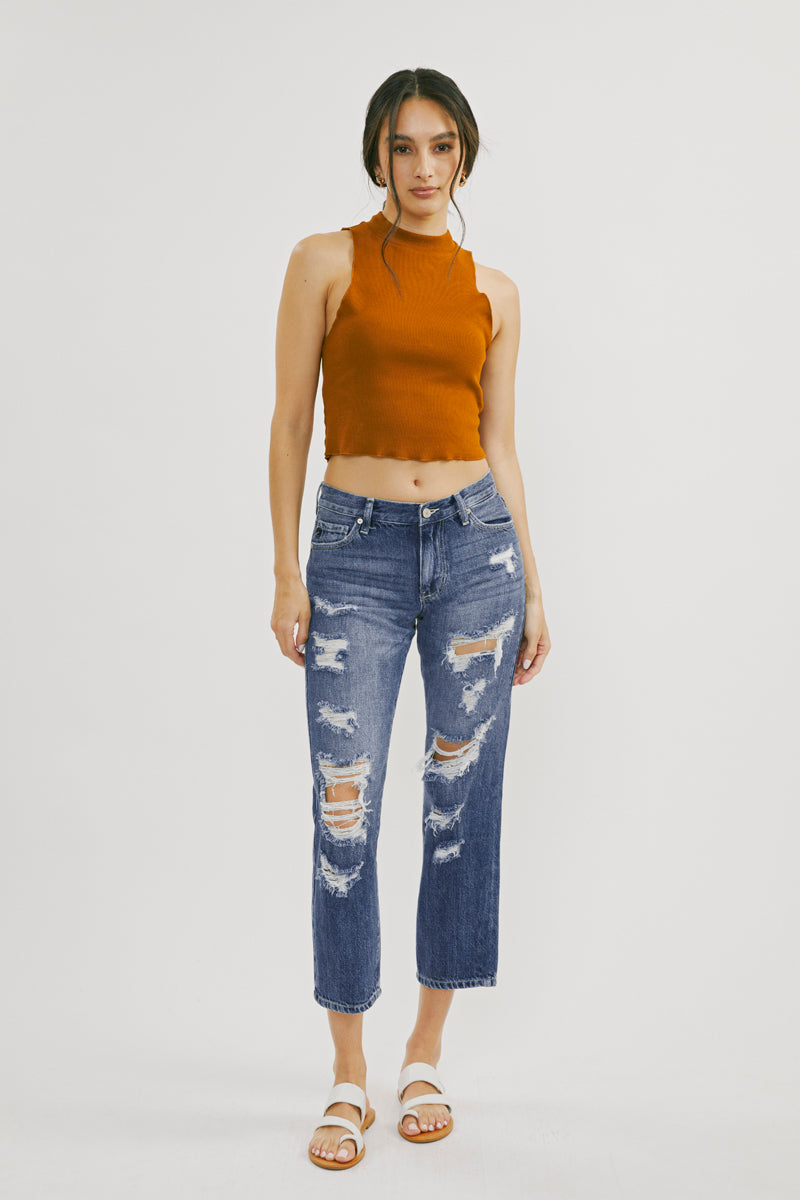 Effy Mid Rise Boyfriend Jeans