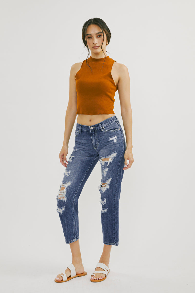 Effy Mid Rise Boyfriend Jeans
