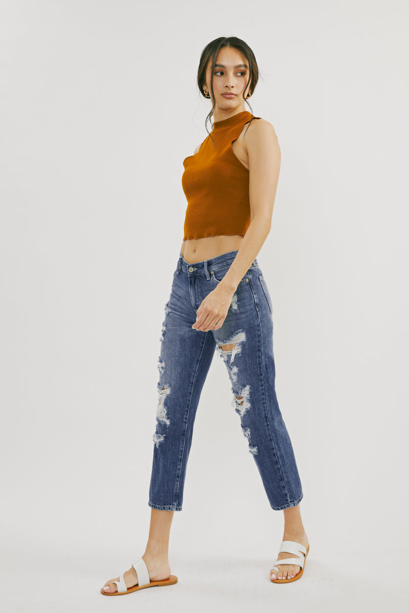 Effy Mid Rise Boyfriend Jeans
