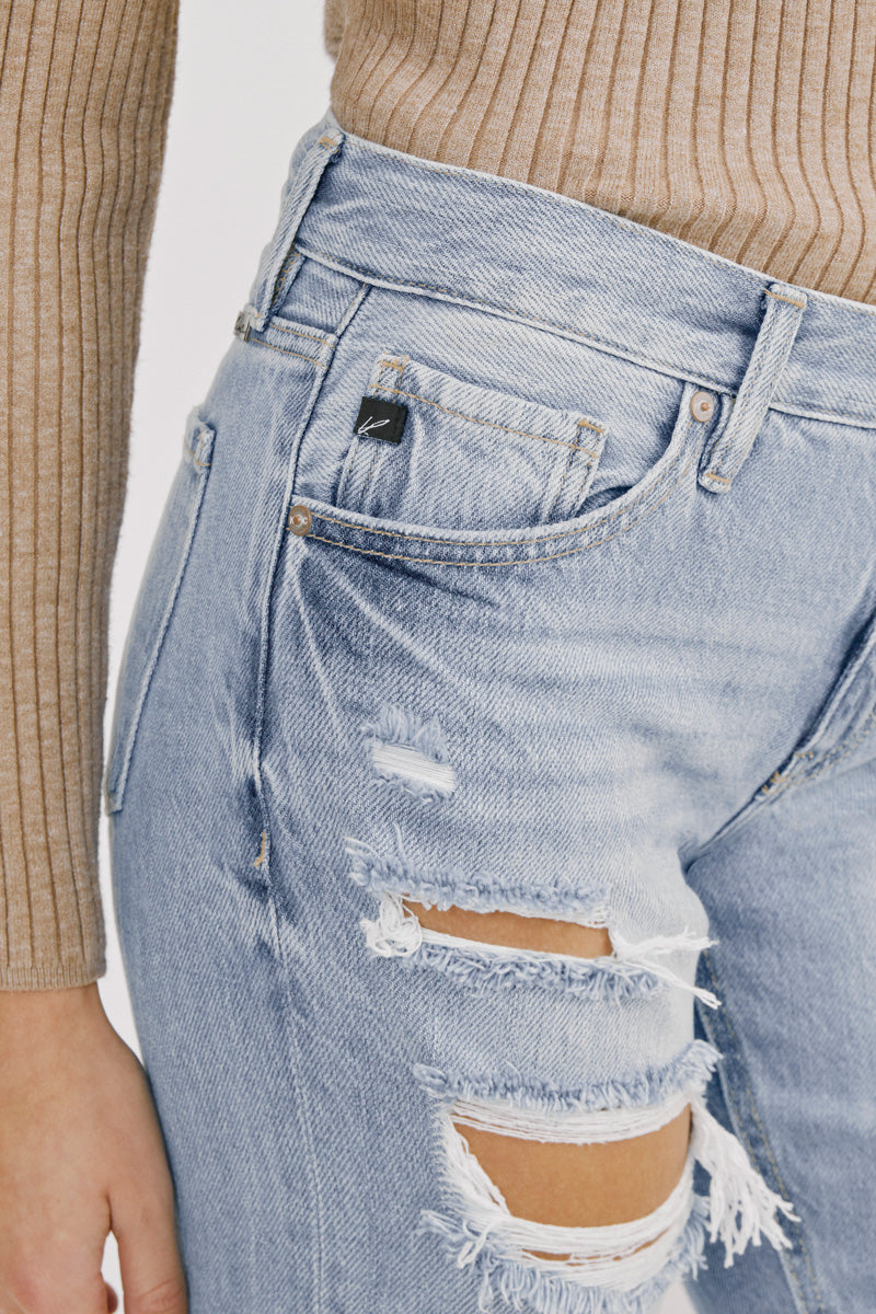 Delta Mid Rise Boyfriend Jeans