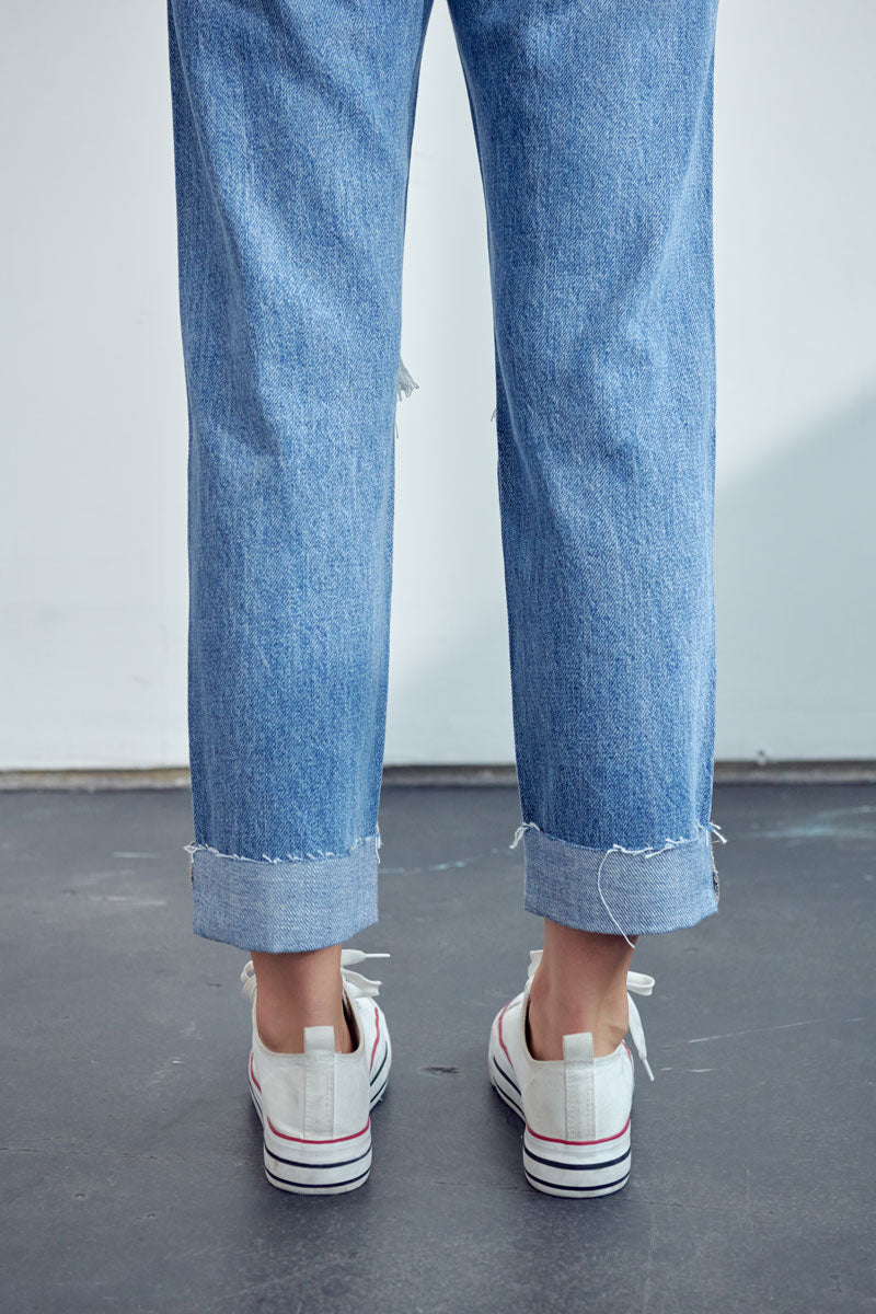 Delta Mid Rise Boyfriend Jeans