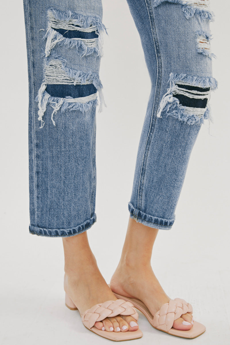 Nicola High Rise Boyfriend Jeans
