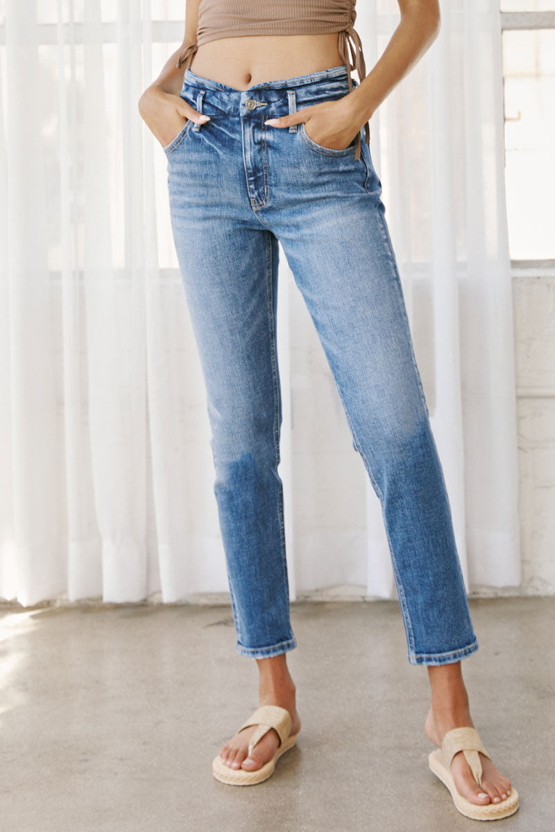 Rufan High Rise Mom Jeans