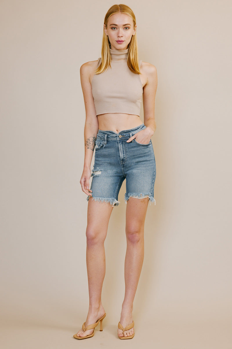 Rissa High Rise Bermuda Shorts