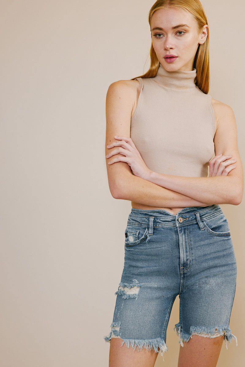 Rissa High Rise Bermuda Shorts