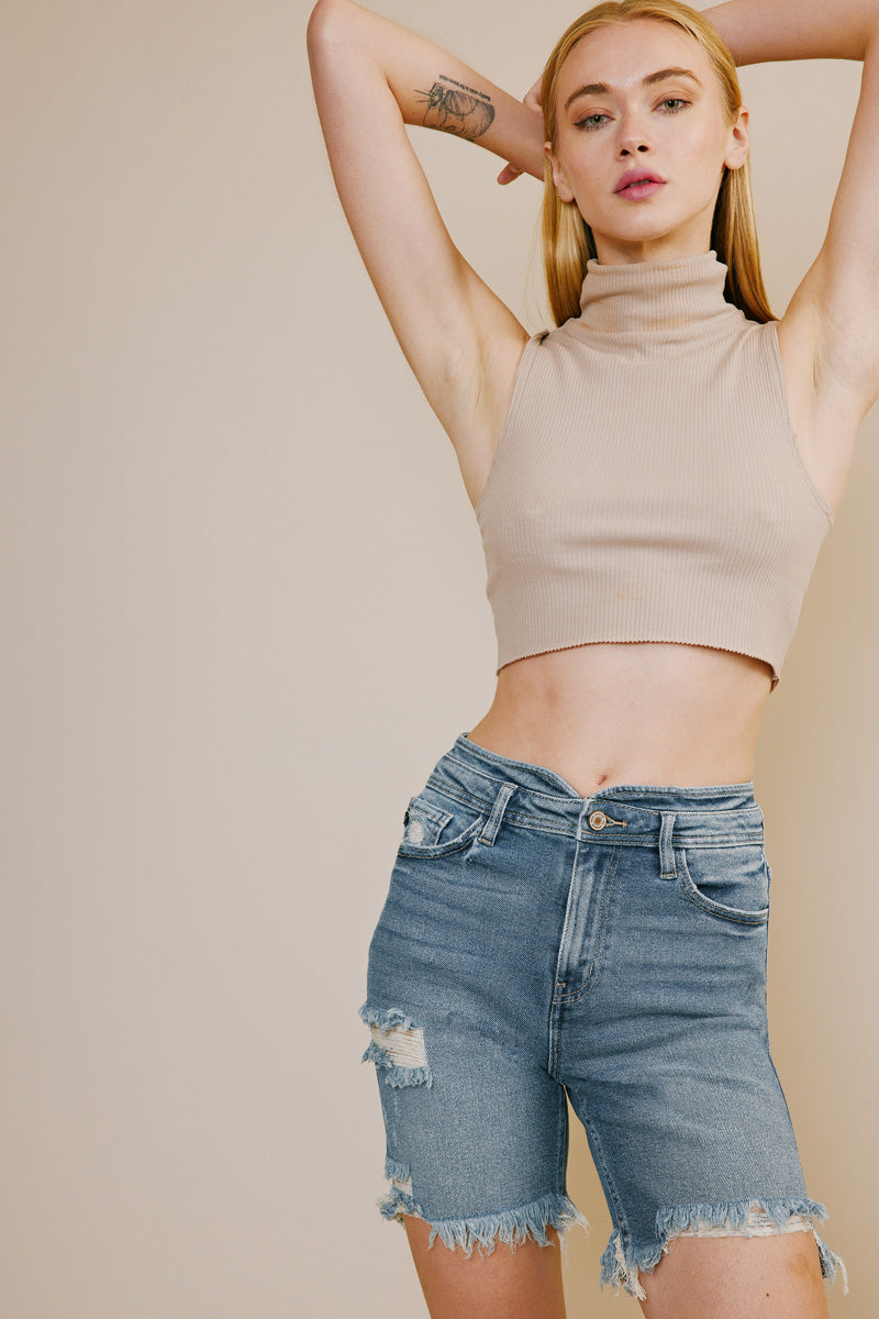 Rissa High Rise Bermuda Shorts