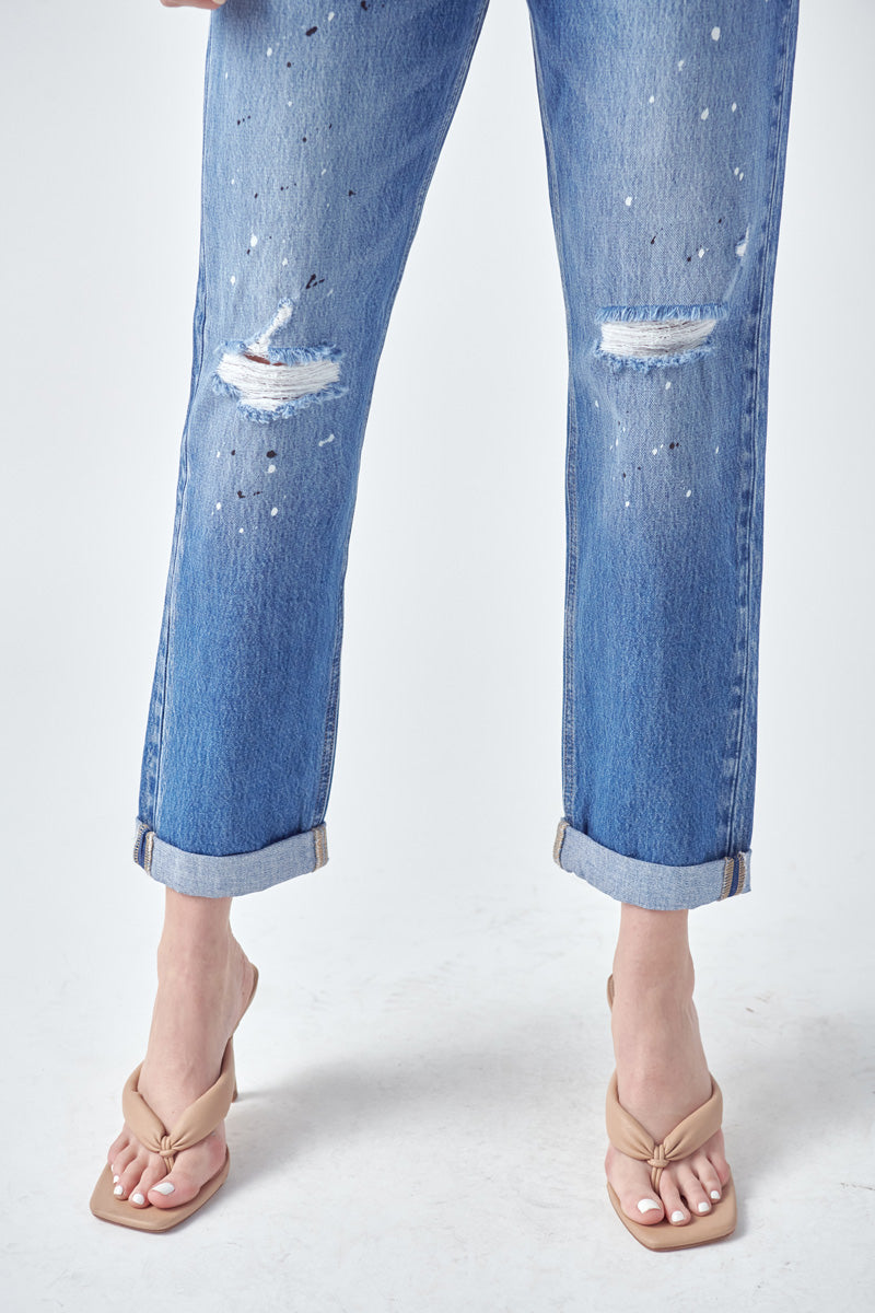 Zyra Mid Rise Boyfriend Jeans