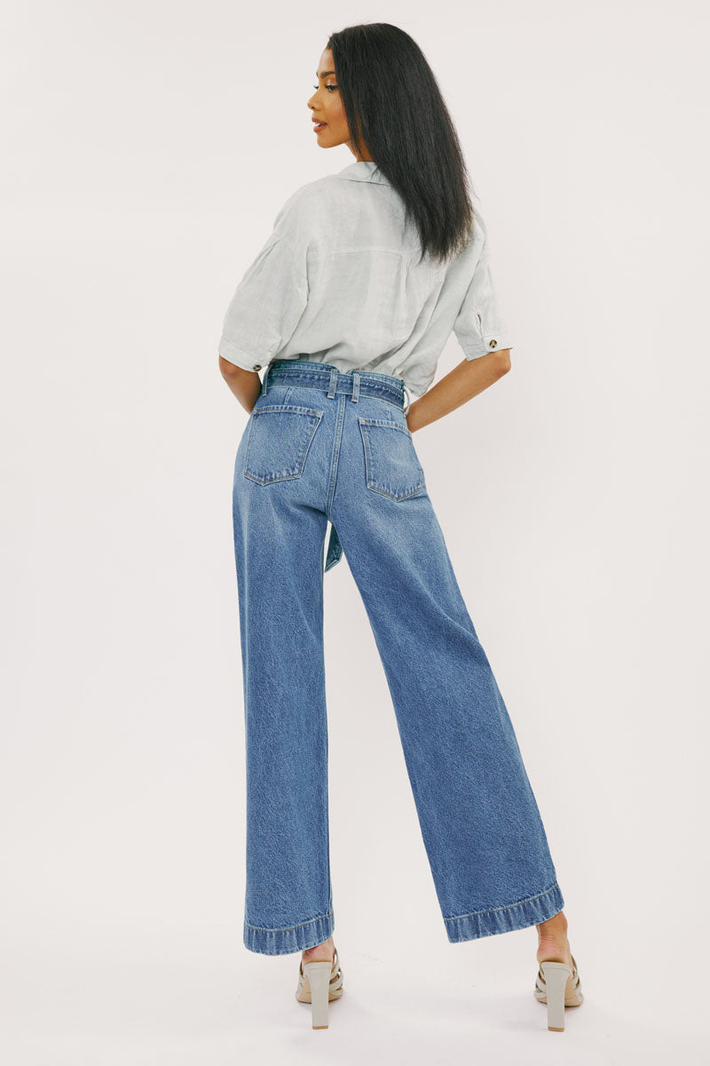 Finn Ultra High Rise Wide Leg Jeans