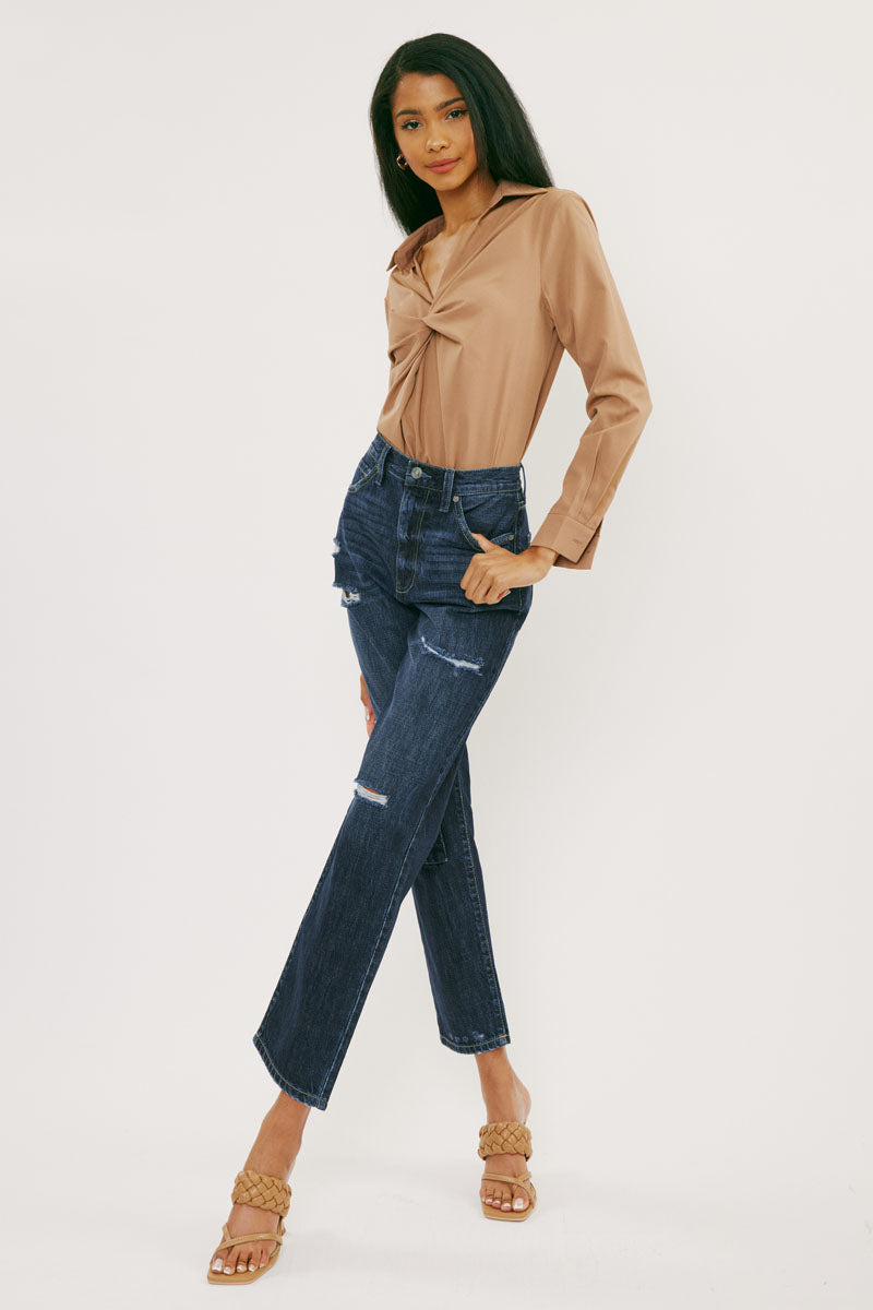 Fox Ultra High Rise 90's Boyfriend Jeans