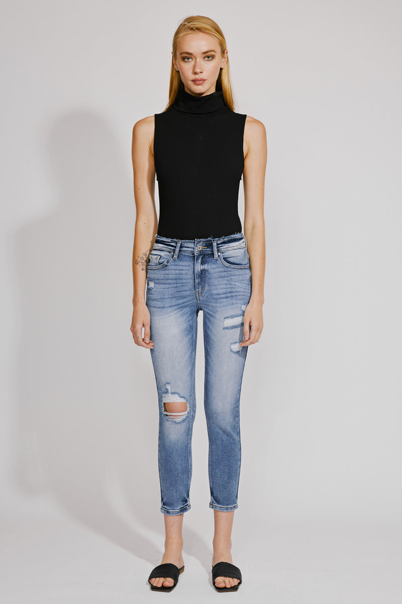 Clemence High Rise Mom Jeans