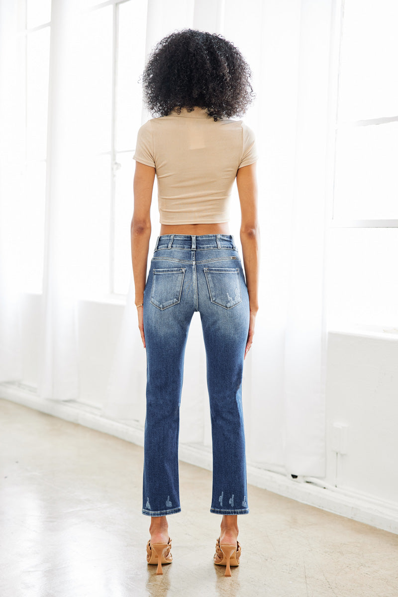 Alanis High Rise Straight Leg Jeans