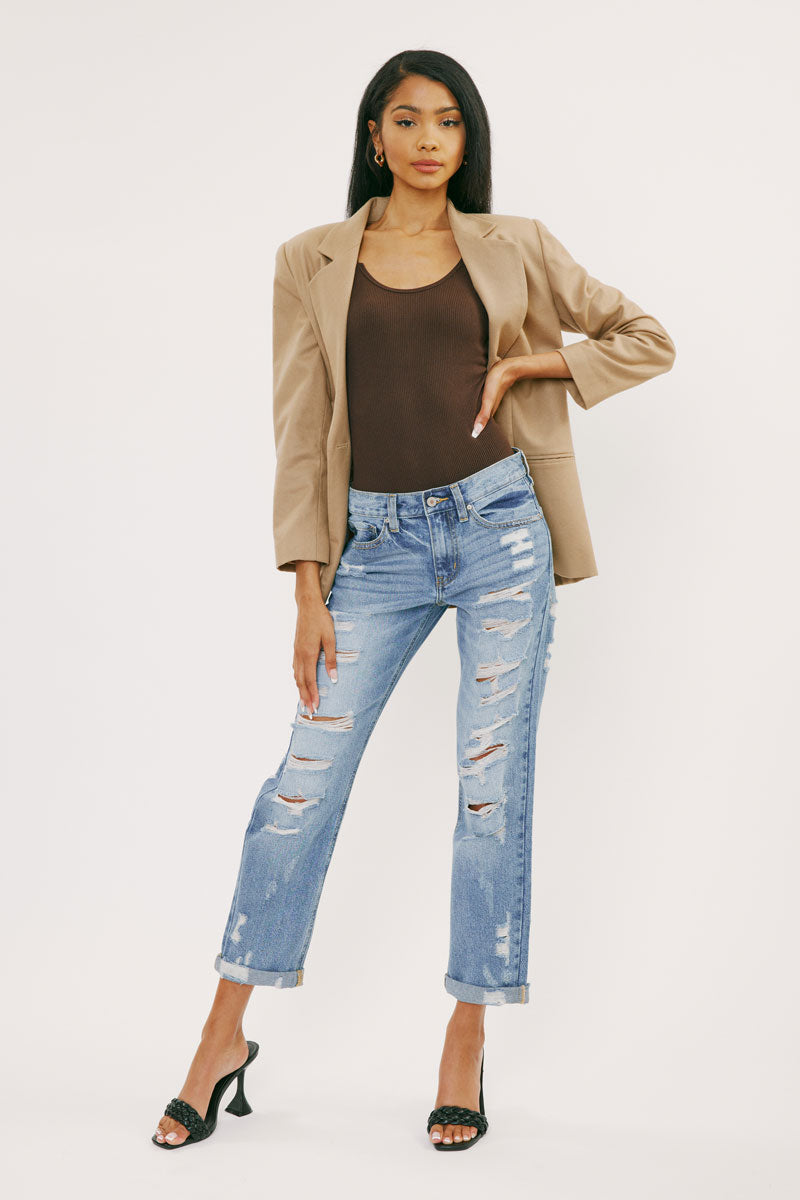 Baker Mid Rise Boyfriend Jeans