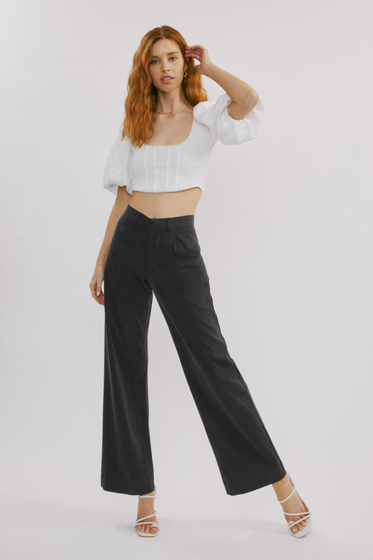 Tinley Mid Rise Wide Leg Pants