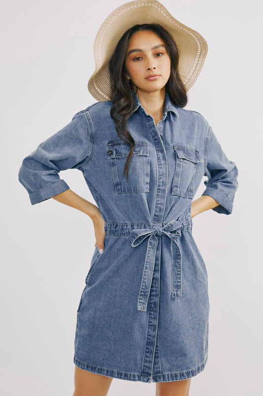 Virginia Button-Down Shirt Dress