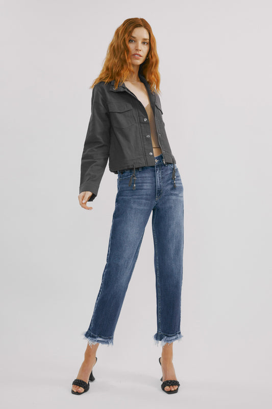 Shiza High Rise Wide Leg Jeans