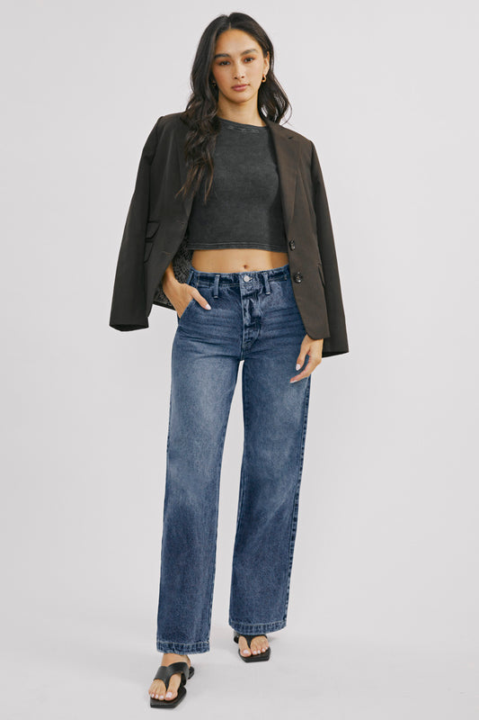 Chantily High Rise 90's Wide Leg Jeans