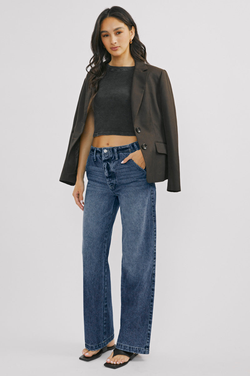 Chantily High Rise 90's Wide Leg Jeans