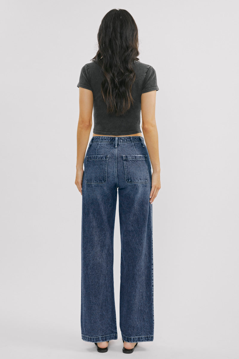 Chantily High Rise 90's Wide Leg Jeans