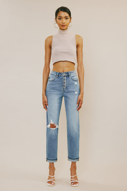 Stormi High Rise Mom Jeans