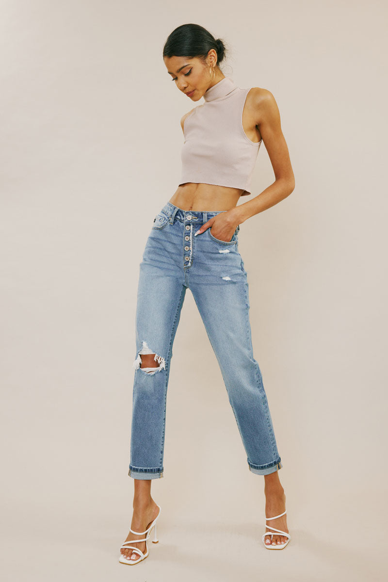 Baker Mid Rise Boyfriend Jeans