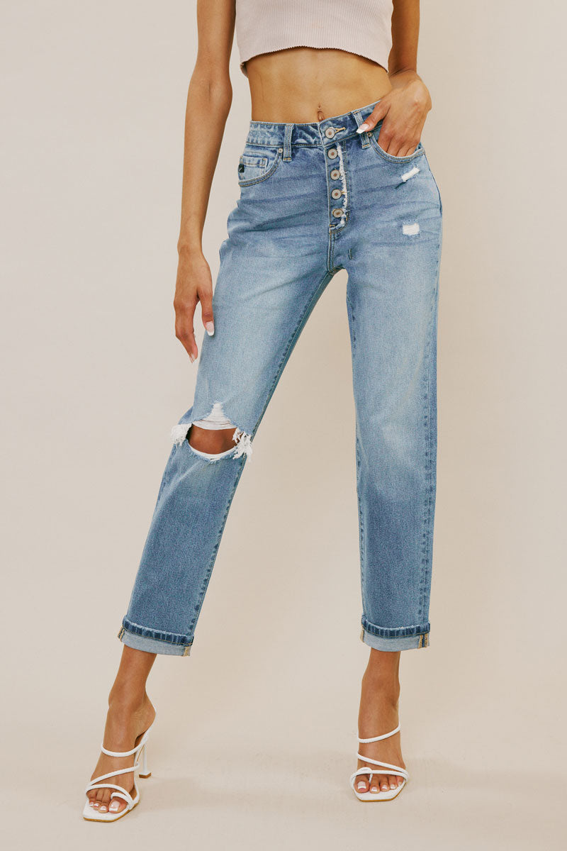 Baker Mid Rise Boyfriend Jeans