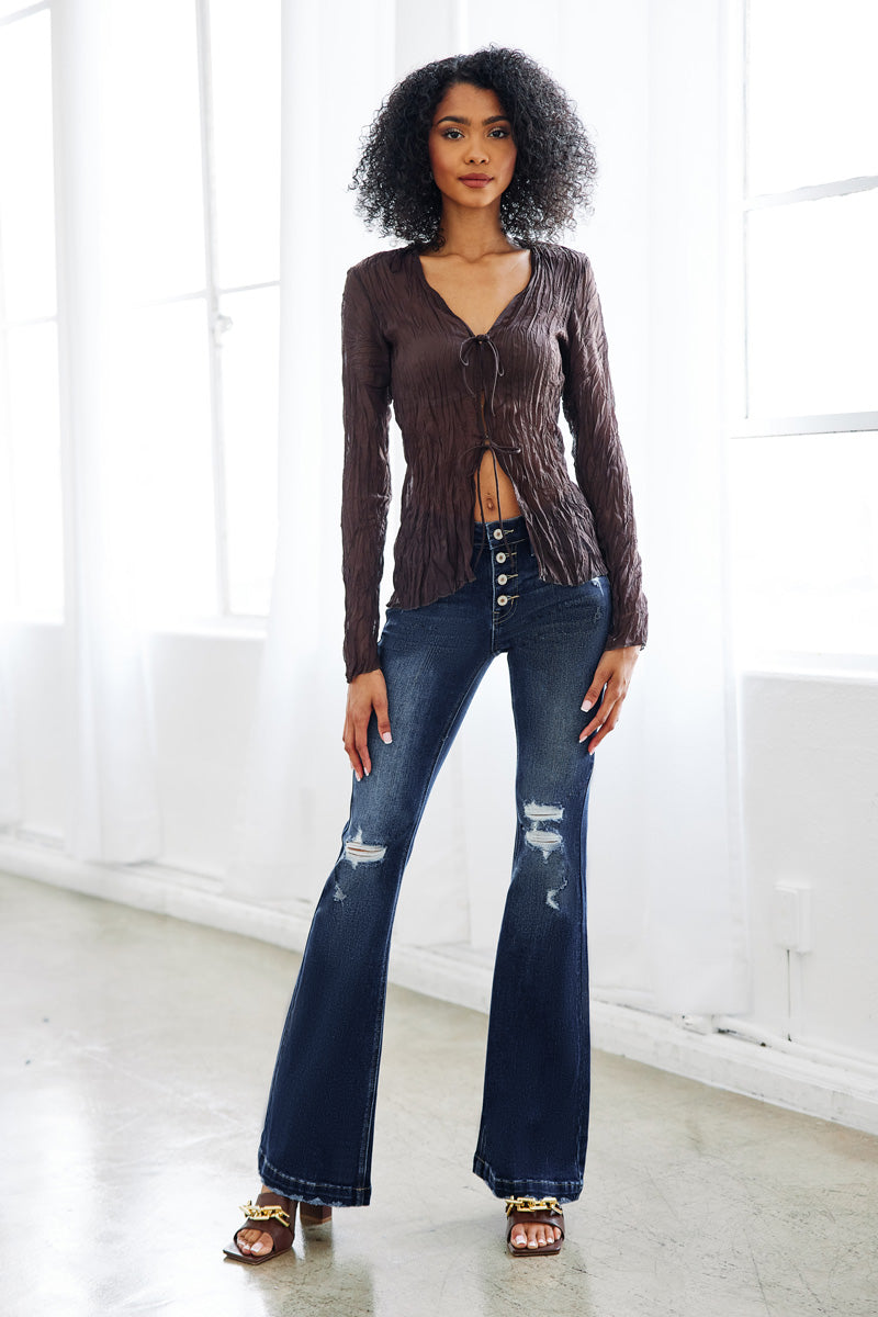 Harlowe Mid Rise Flare Jeans