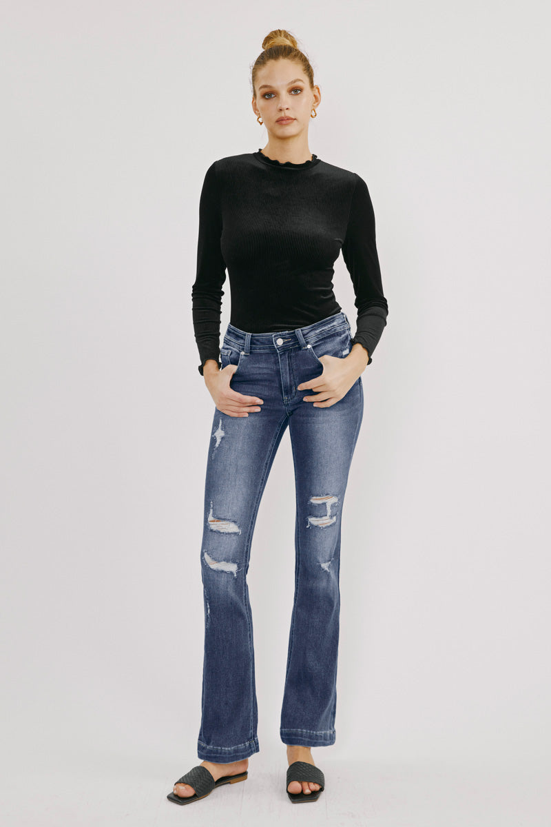 Bernadette Mid Rise Bootcut Jeans