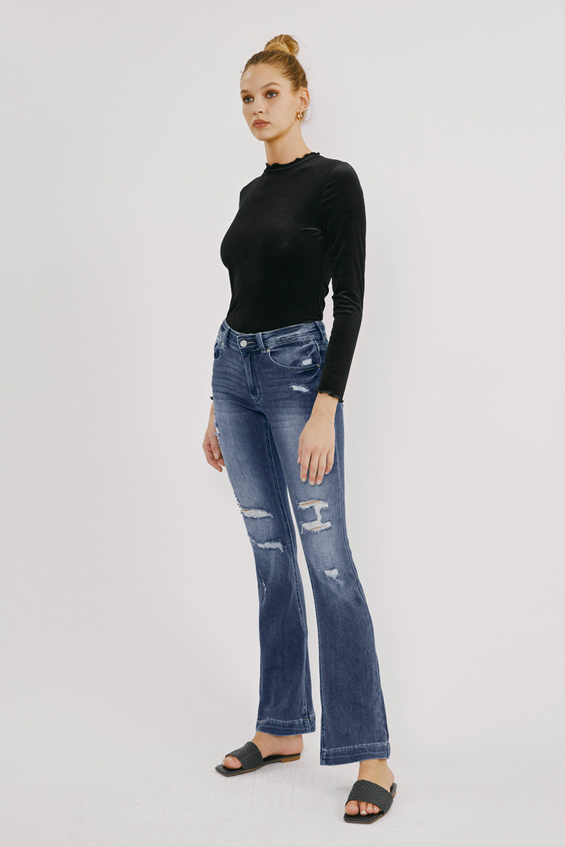 Bernadette Mid Rise Bootcut Jeans