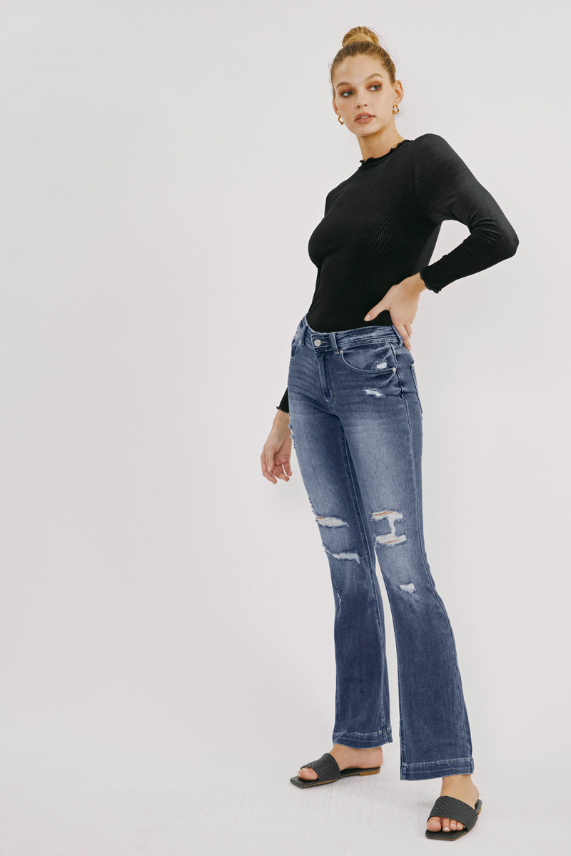 Bernadette Mid Rise Bootcut Jeans