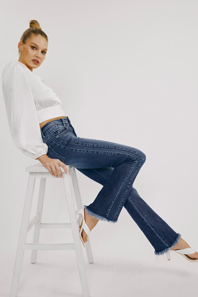 Genevieve High Rise Bootcut Jeans