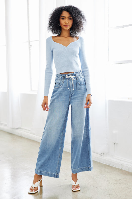 Brayan Ultra High Rise Wide Leg Jeans