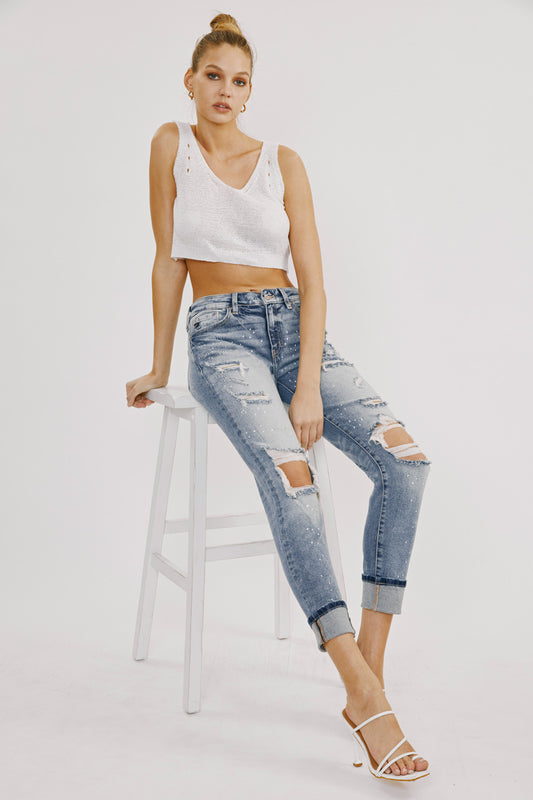 Shelly High Rise Boyfriend Jeans