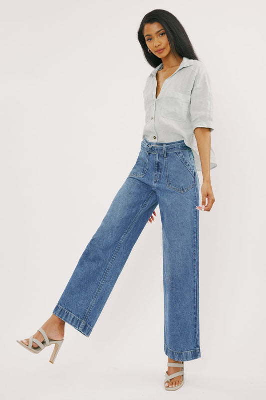 Finn Ultra High Rise Wide Leg Jeans