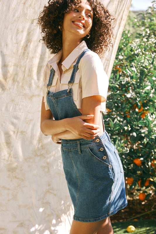 Vivi Mini Skirt Overalls